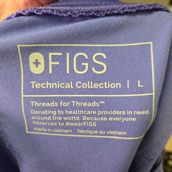 Figs Zamora Jogger in Limited Edition Blueberry Scrub Pants sz L - Picture 4 of 11